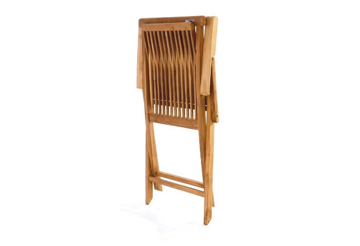 VCM Gartenstuhl Teak Holz Klappbar mit Armlehne Braun - Bild 5