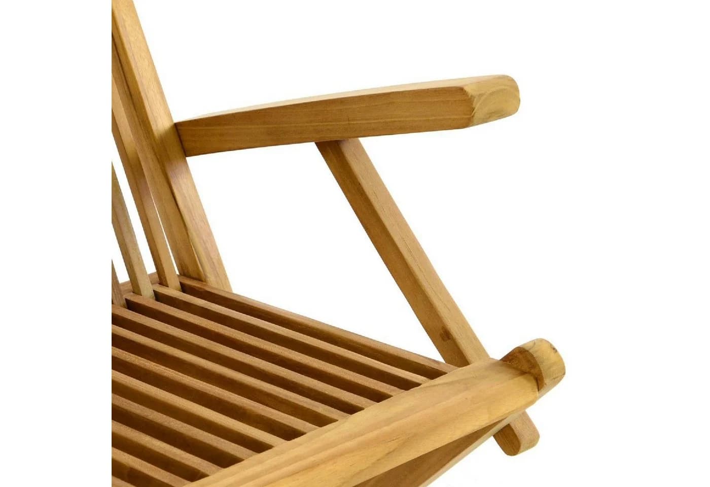 VCM 2er Set Gartenstuhl Teak Holz Klappbar Braun - Bild 4