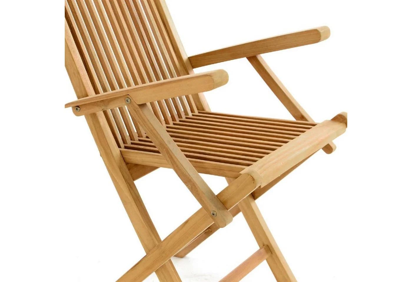 VCM 2er Set Gartenstuhl Teak Holz Klappbar Braun - Bild 5