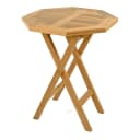 VCM Gartentisch Teakholz Achteckig Klappbar Braun Bild 2