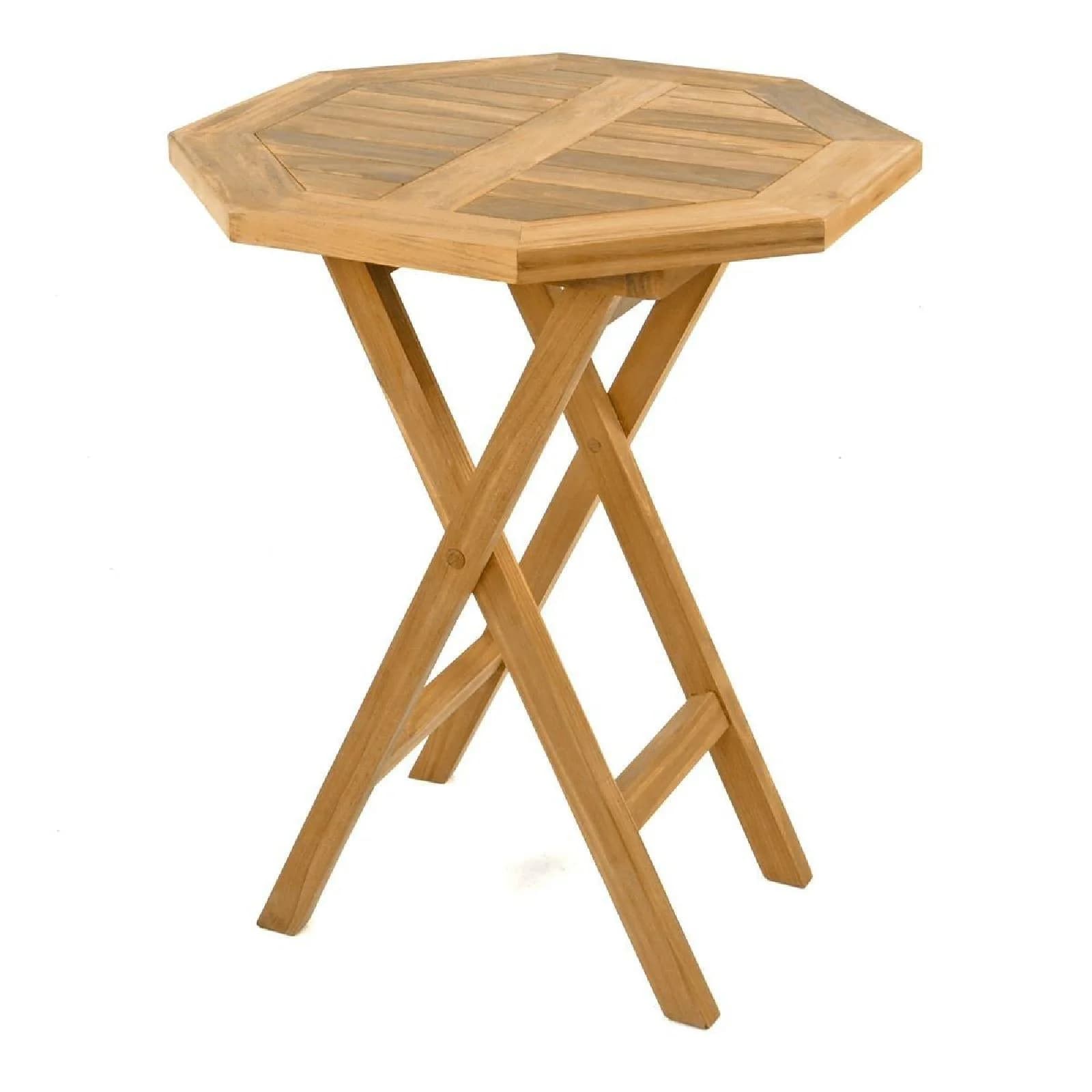 VCM Gartentisch Teakholz Achteckig Klappbar Braun - Bild 2