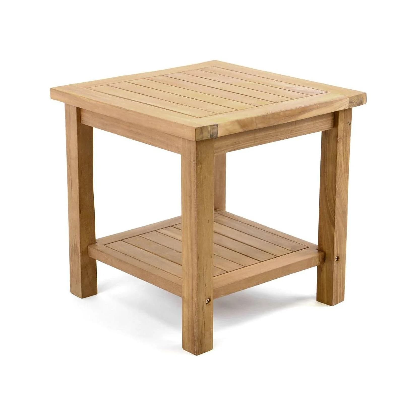 VCM Beistelltisch Blumenhocker Teakholz behandelt Braun