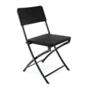 VCM Gartenstuhl Klappstuhl Schwarz Rattan-Optik Kunststoff Bild 1