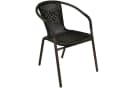 VCM 3-tlg. Bistroset Garten Essgruppe Braun Poly Rattan Bild 2