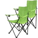 VCM 2x Angelstuhl mit Getränkehalter - Grün Faltstuhl Camping Bild 2