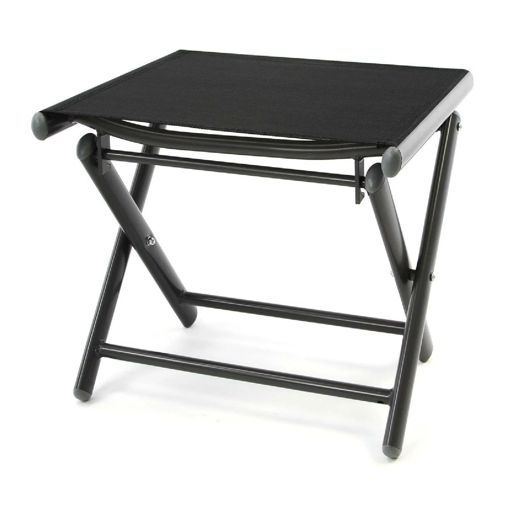 VCM Gartenstuhl Klapphocker Aluminium Schwarz