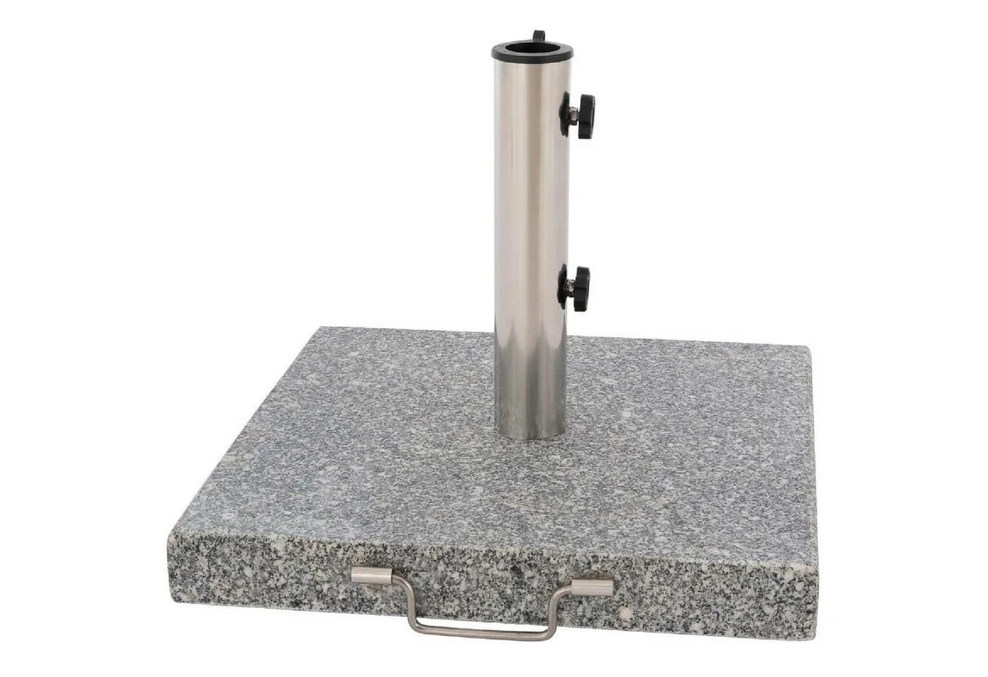 VCM Sonnenschirmständer 30 kg Granit Grau mit Rollen - Bild 3