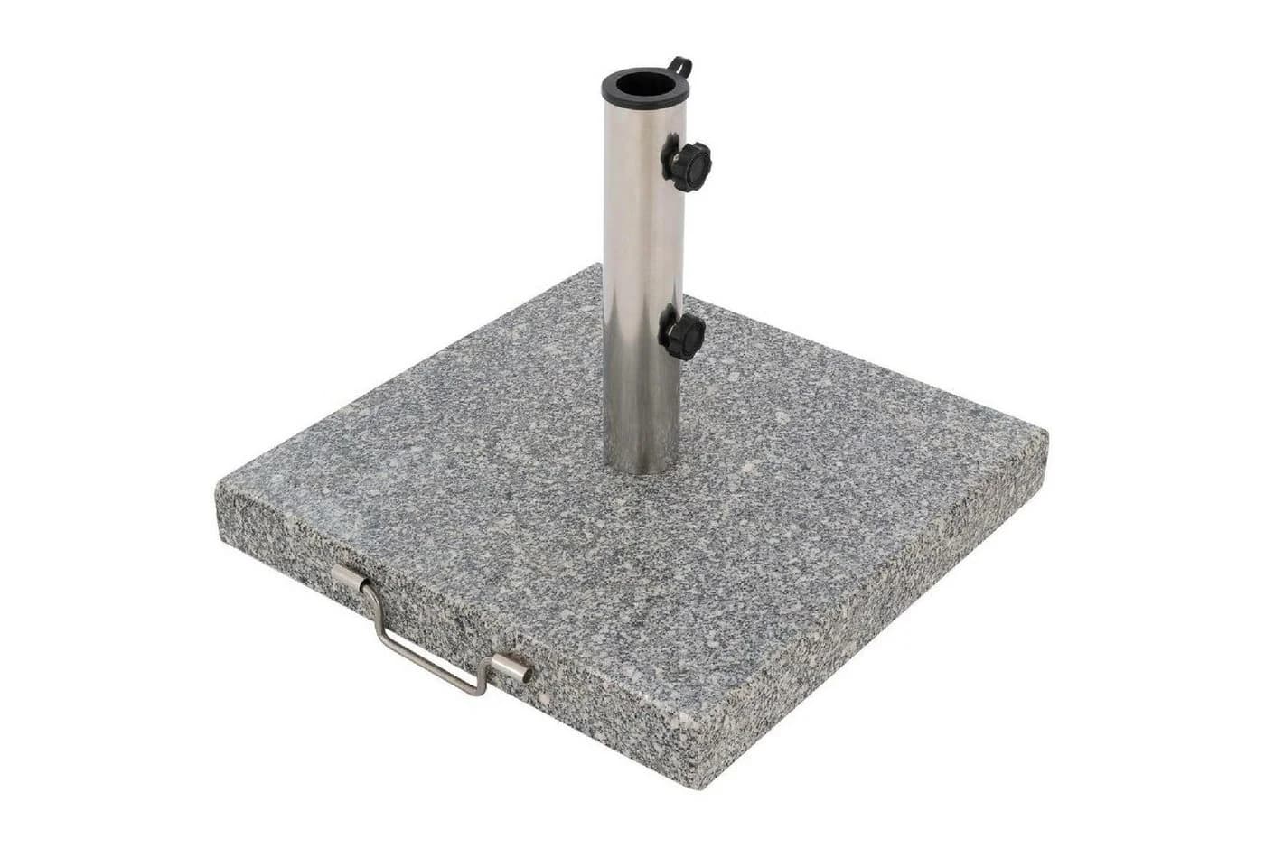 VCM Sonnenschirmständer 30 kg Granit Grau mit Rollen - Bild 4