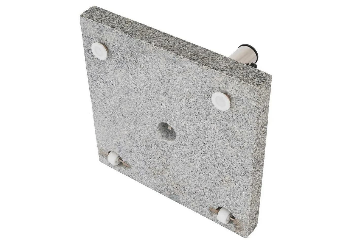 VCM Sonnenschirmständer 30 kg Granit Grau mit Rollen - Bild 5