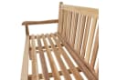 VCM 3-Sitzer Gartenbank Parkbank Teak Holz Landhausstil Braun Bild 5