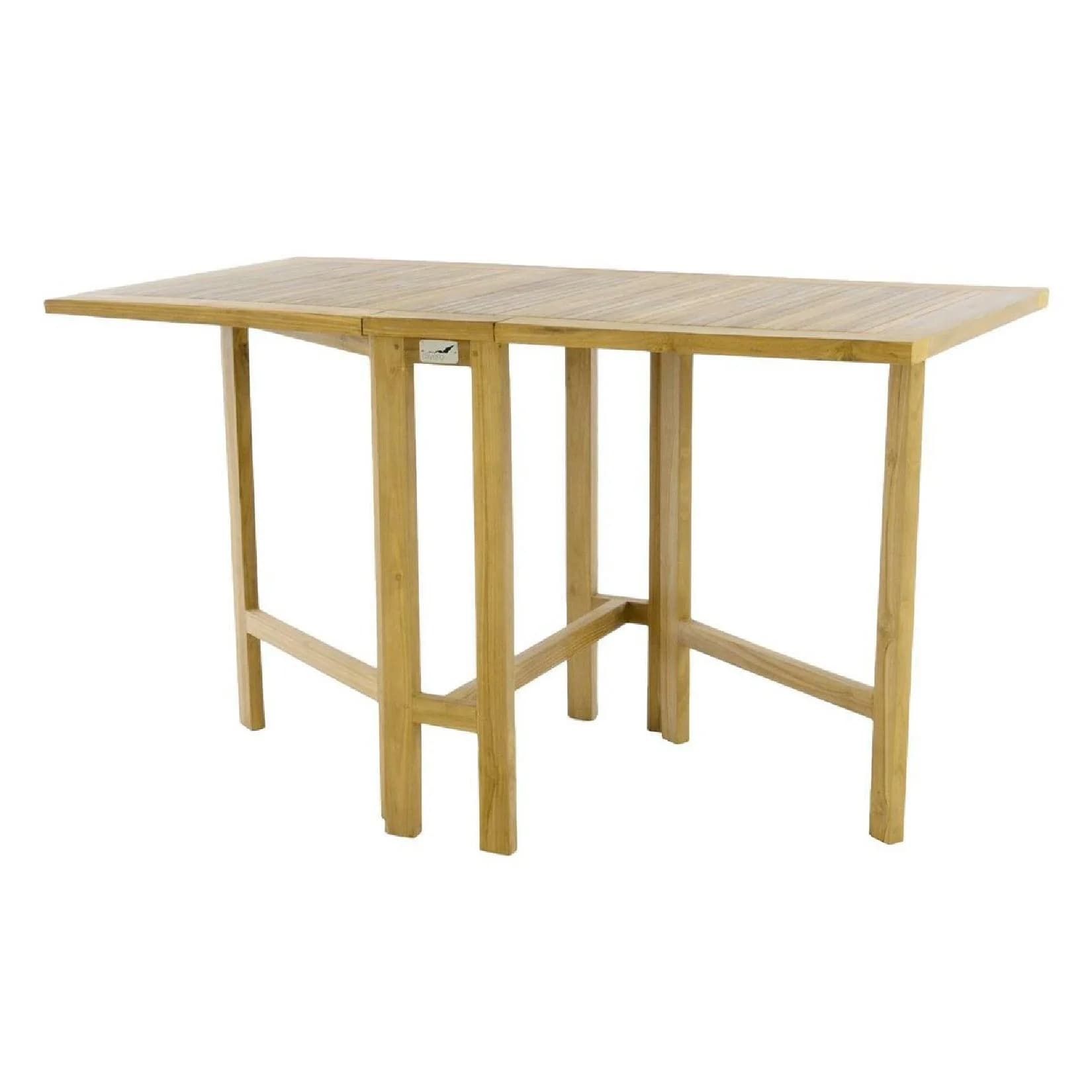 VCM Klapptisch Gartentisch Teak Holz Braun Faltbar