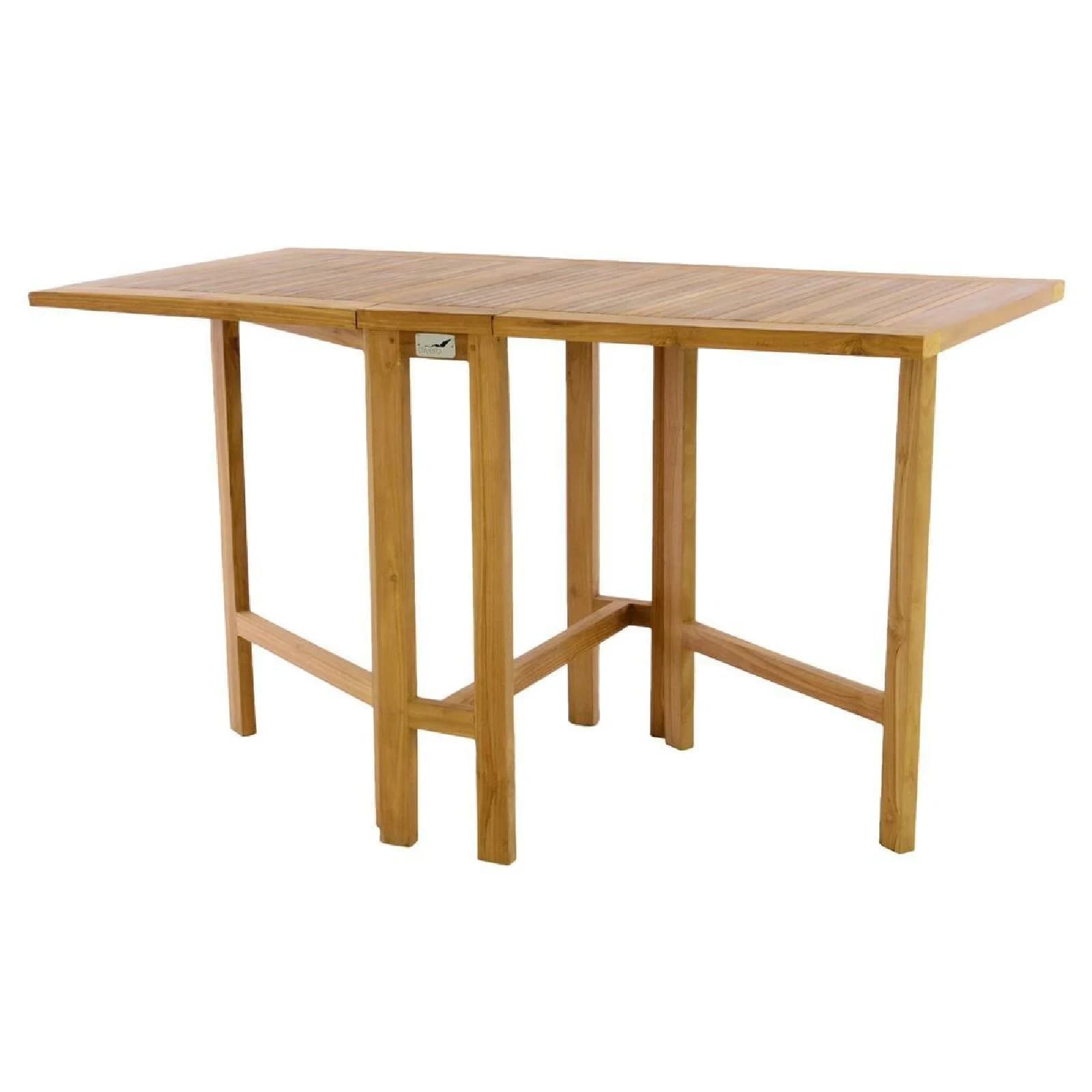 VCM Gartentisch Teak Holz Klapptisch Braun Modern - Bild 2