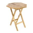 VCM Teak Gartentisch Klappbar Achteckig 60cm Natur Braun Bild 2