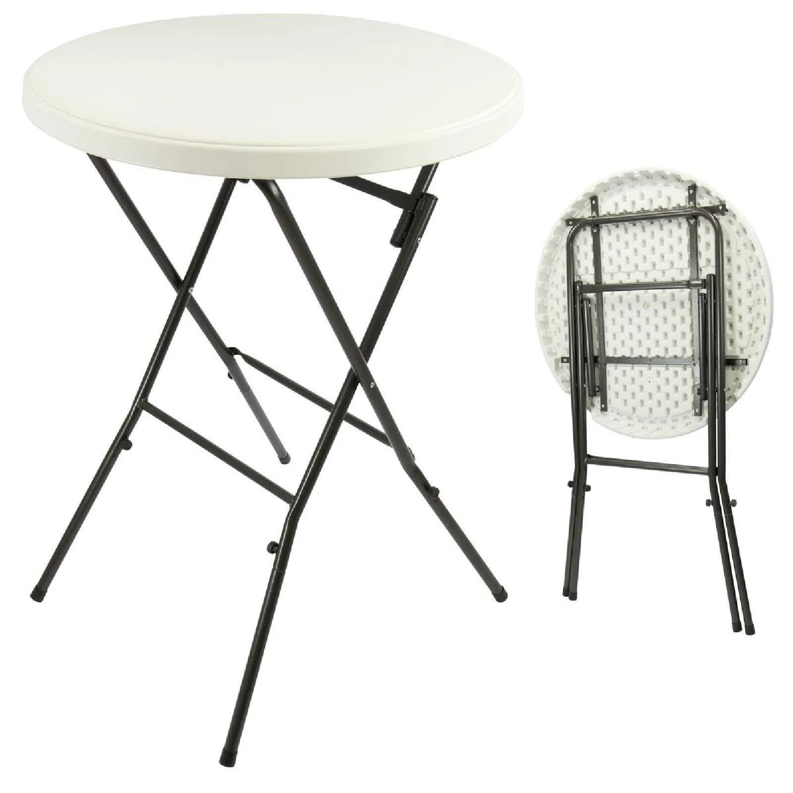 VCM Klapptisch Partytisch Gartentisch Weiß Klappbar Stehtisch - Bild 2