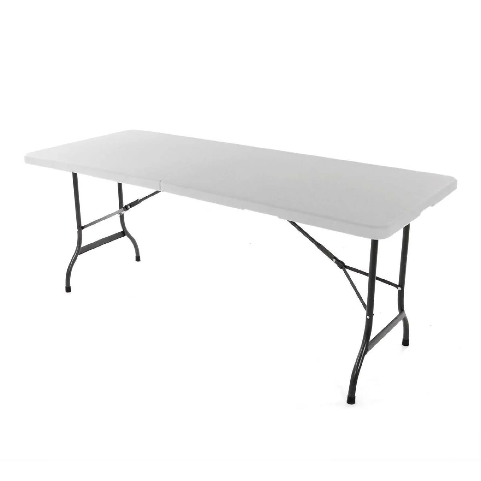 VCM Klapptisch Weiß Wetterfest 180cm für Garten und Catering - Bild 2