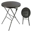 VCM Klapptisch Stehtisch Partytisch Gartentisch Schwarz Bild 1
