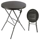 VCM Klapptisch Stehtisch Partytisch Gartentisch Schwarz Bild 2