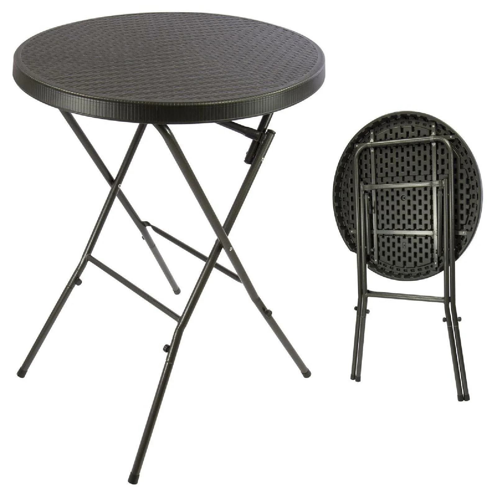 VCM Klapptisch Stehtisch Partytisch Gartentisch Schwarz - Bild 2