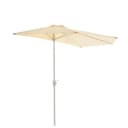 VCM Halbrunder Sonnenschirm Beige mit Kurbel Bild 1