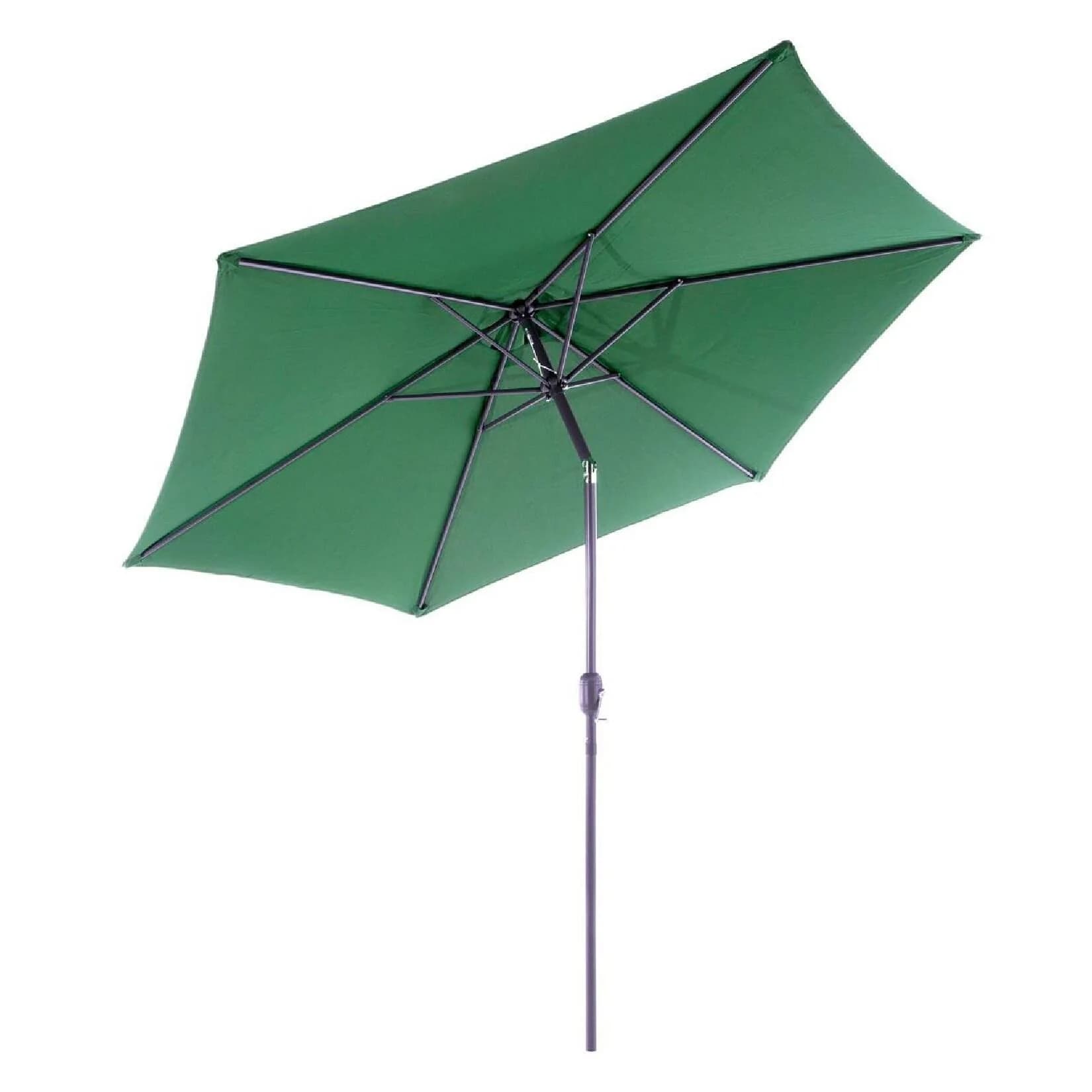 VCM Sonnenschirm Ø 2,9m Grün mit Kurbel