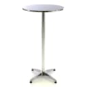 VCM Stehtisch Bistrotisch Klappbar Edelstahl Aluminium Silber Bild 2