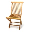 VCM Gartenstuhl Teak Holz Klappbar Massiv Balkonstuhl Bild 1