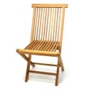 VCM Gartenstuhl Teak Holz Klappbar Massiv Balkonstuhl Bild 2