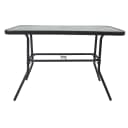 VCM Gartentisch Glas Metall Anthrazit ESG-Sicherheitsglas Bild 1