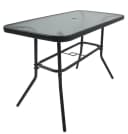 VCM Gartentisch Glas Metall Anthrazit ESG-Sicherheitsglas Bild 2