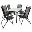 VCM 7-tlg Gartenmöbel Set Sitzgruppe Essgruppe 1x Tisch, 6x Stühle Bild 1