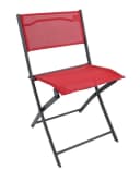 VCM Gartenstuhl Sumila 2-tlg. Rot Klappstuhl Metall Textilene Bild 1