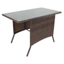 VCM Gartentisch Raloso Braun mit Glasplatte Bild 1