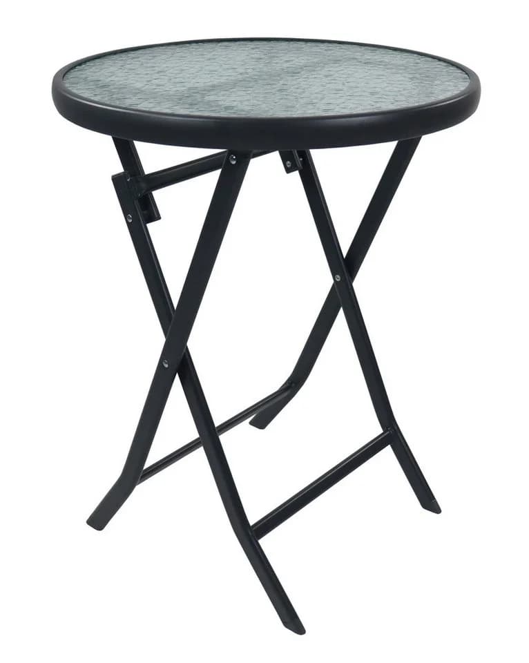 VCM Gartentisch rund klappbar Metall Glas - Bild 2