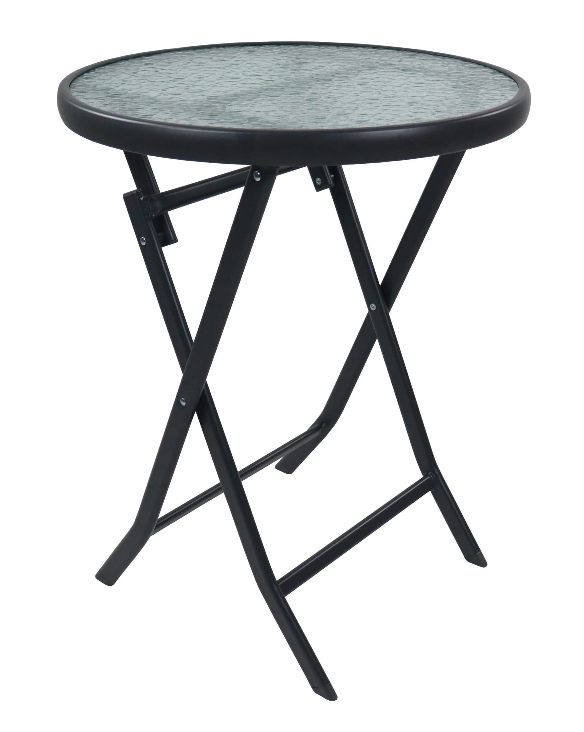 VCM Gartentisch rund klappbar Metall Glas - Bild 4