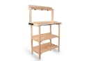 UNUS GARDEN Pflanztisch Outdoor Natur Massivholz mit Zink-Arbeitsplatte Bild 2