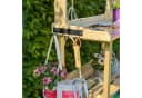 UNUS GARDEN Pflanztisch Outdoor Natur Massivholz mit Zink-Arbeitsplatte Bild 4