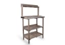 UNUS GARDEN Pflanztisch Outdoor Grau Massivholz mit Zinkplatte Bild 2