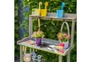 UNUS GARDEN Pflanztisch Outdoor Grau Massivholz mit Zinkplatte Bild 4