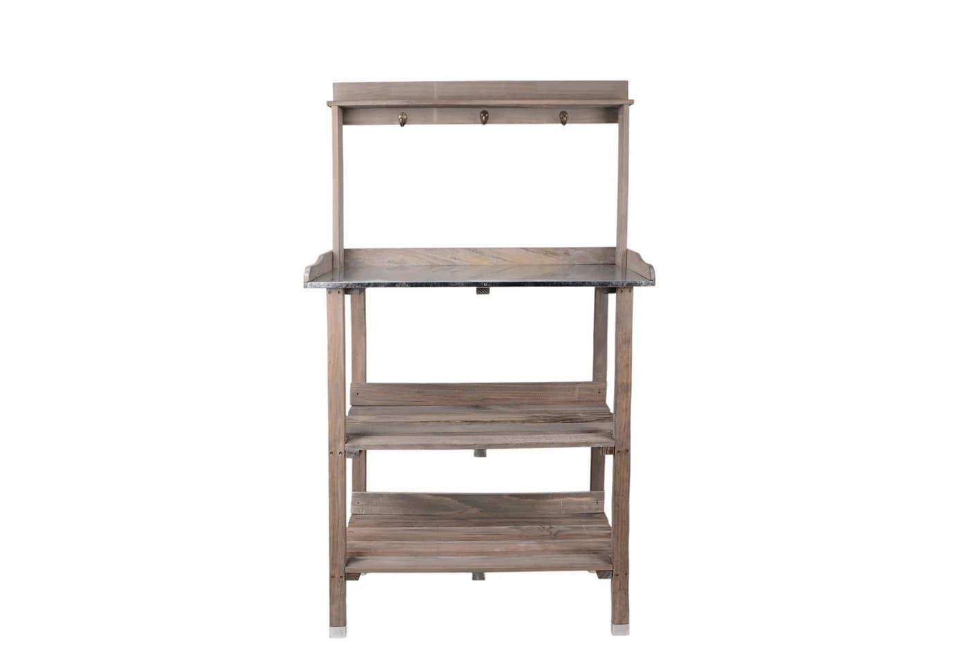 UNUS GARDEN Pflanztisch Outdoor Grau Massivholz mit Zinkplatte - Bild 5