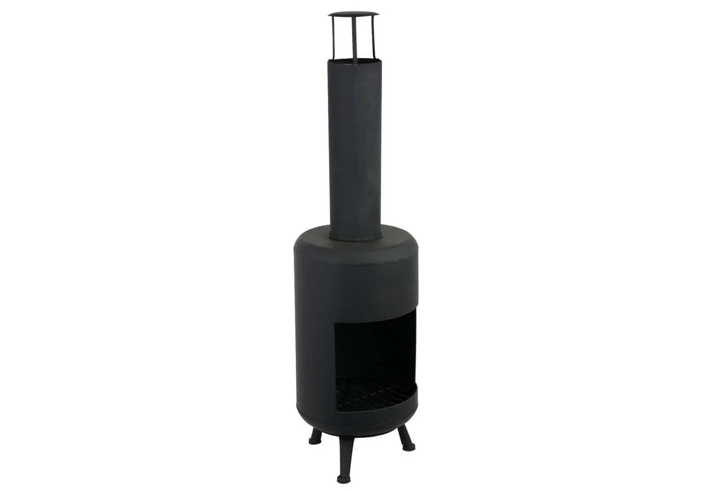 UNUS GARDEN Feuerstelle Gartenkamin Schwarz Metall - Bild 2