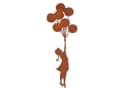UNUS GARDEN Gartenstecker Mädchen mit Ballons Edelrost Bild 1