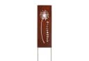 UNUS GARDEN Gartenstecker Pusteblume Metall Rostoptik Bild 2