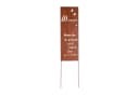 RM Design Gartenstecker Rostoptik Spruch 'Moment' Metall Bild 2
