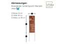 RM Design Gartenstecker Rostoptik Spruch 'Moment' Metall Bild 4