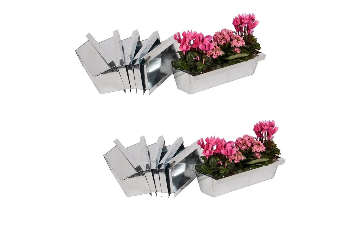 UNUS GARDEN Blumenkasten Zink Europalette 38cm - Bild 2