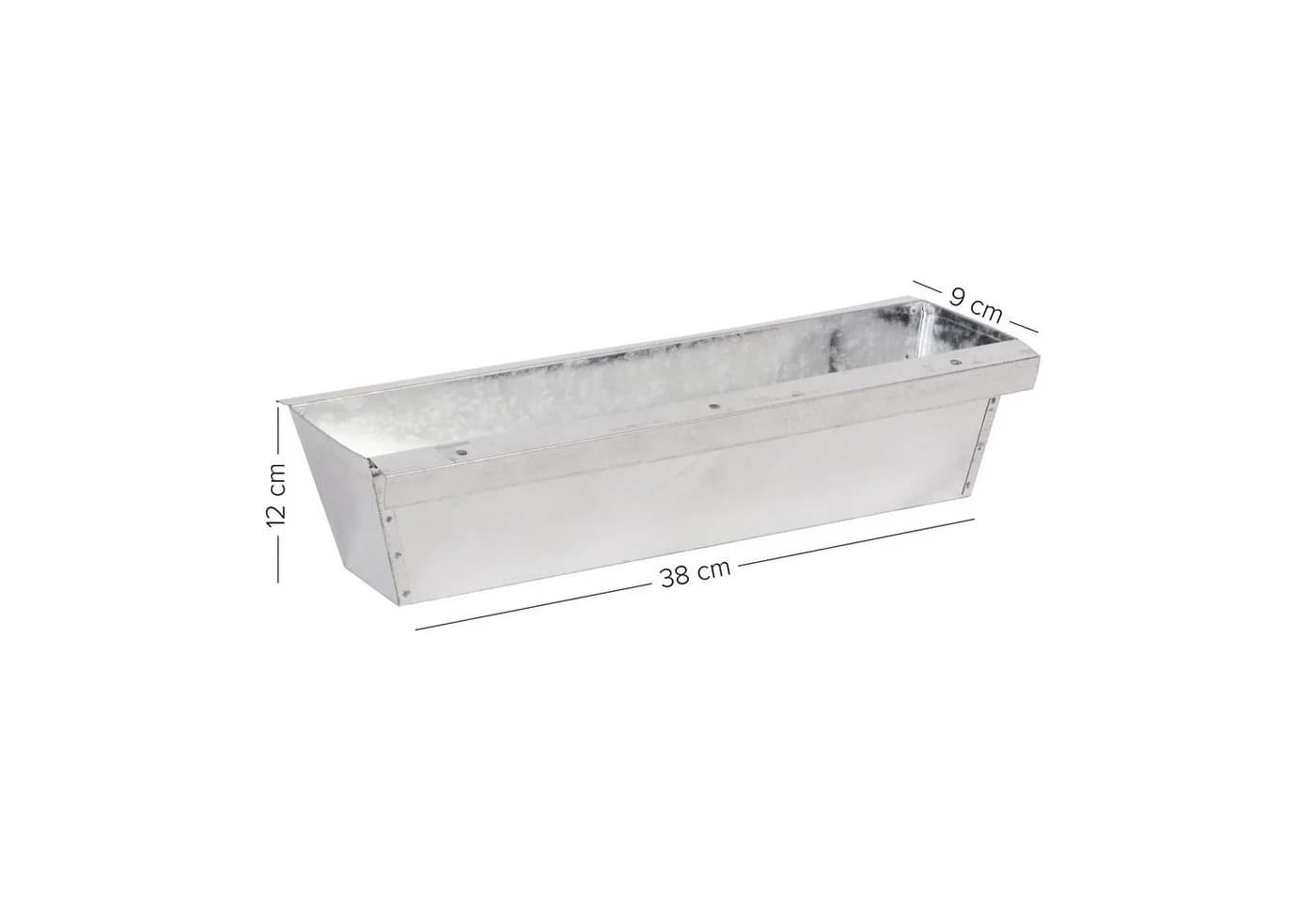 UNUS GARDEN Blumenkasten Zink Europalette 38cm - Bild 3