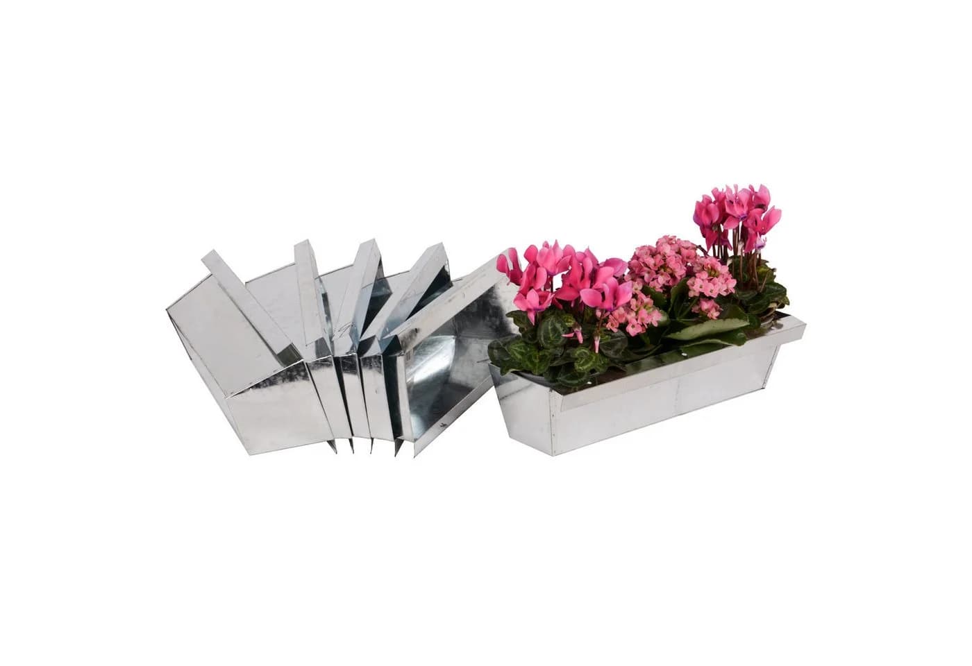 UNUS GARDEN Blumenkasten Zink Europalette 38cm - Bild 5