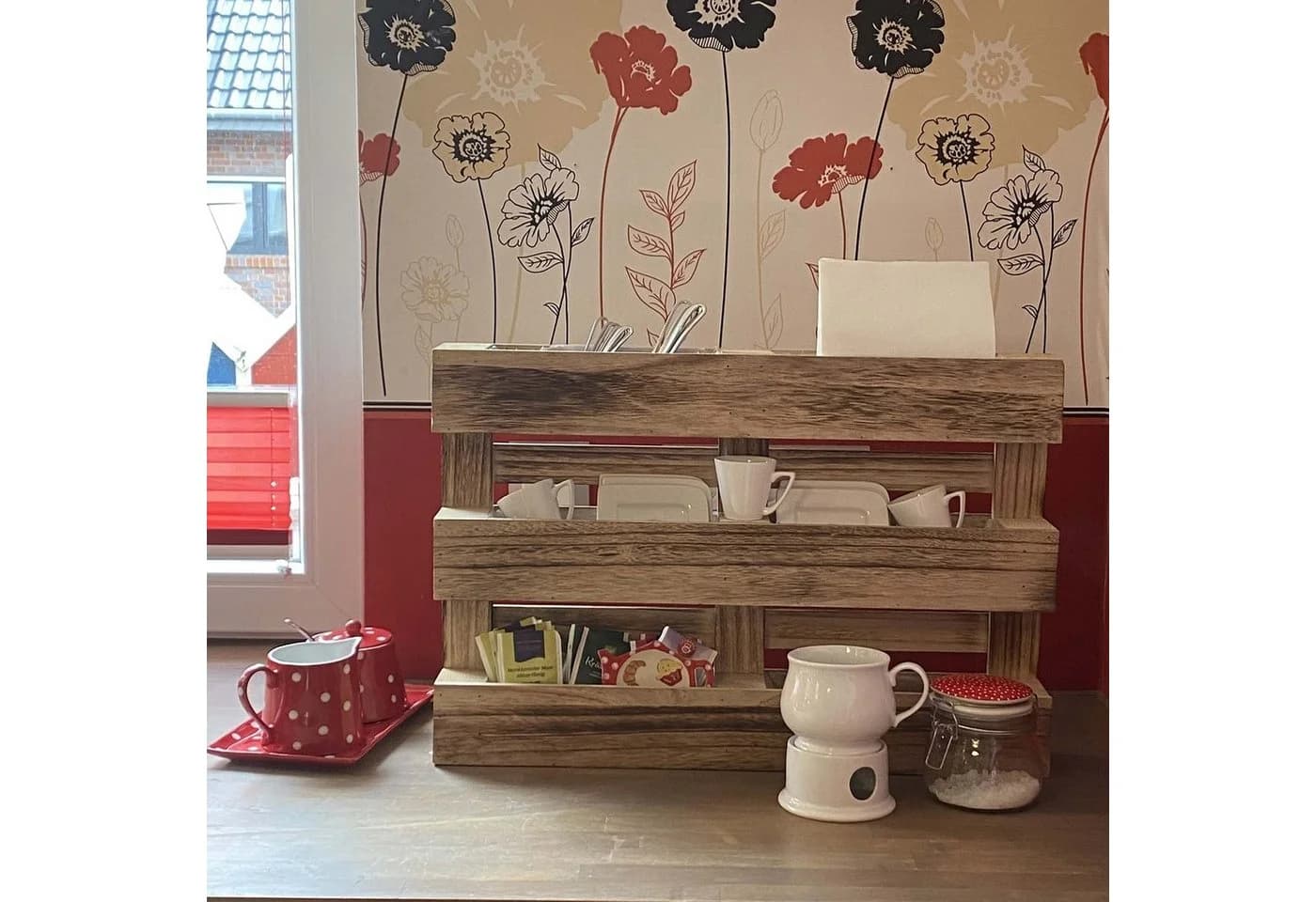UNUS GARDEN Blumenkasten Paletten Pflanzkasten 3 Reihen - Bild 5
