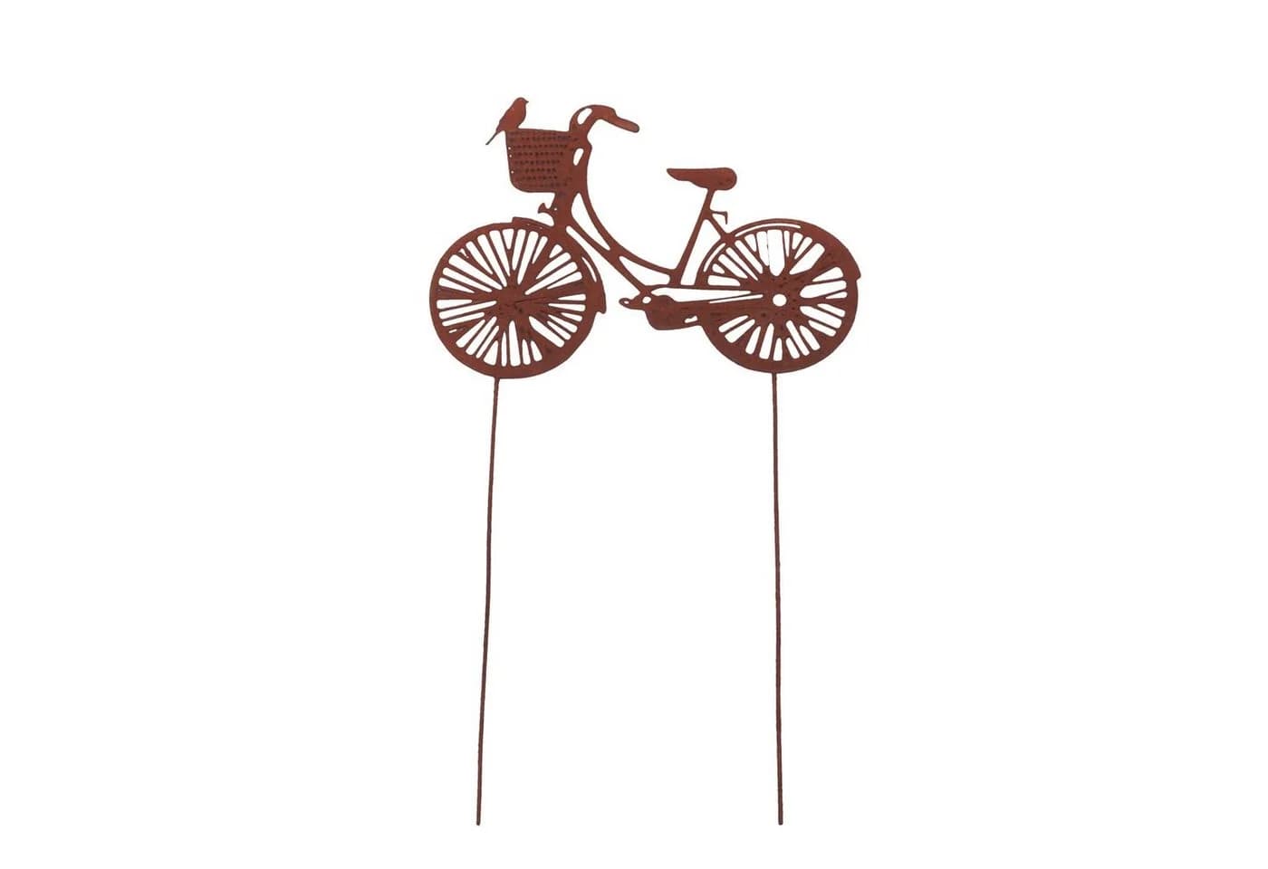 UNUS GARDEN Gartenstecker Fahrrad Edelrost Metall - Bild 2