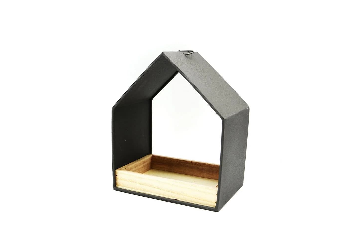 UNUS GARDEN Vogelhaus aus Zink mit Holz zum Aufhängen - Bild 2